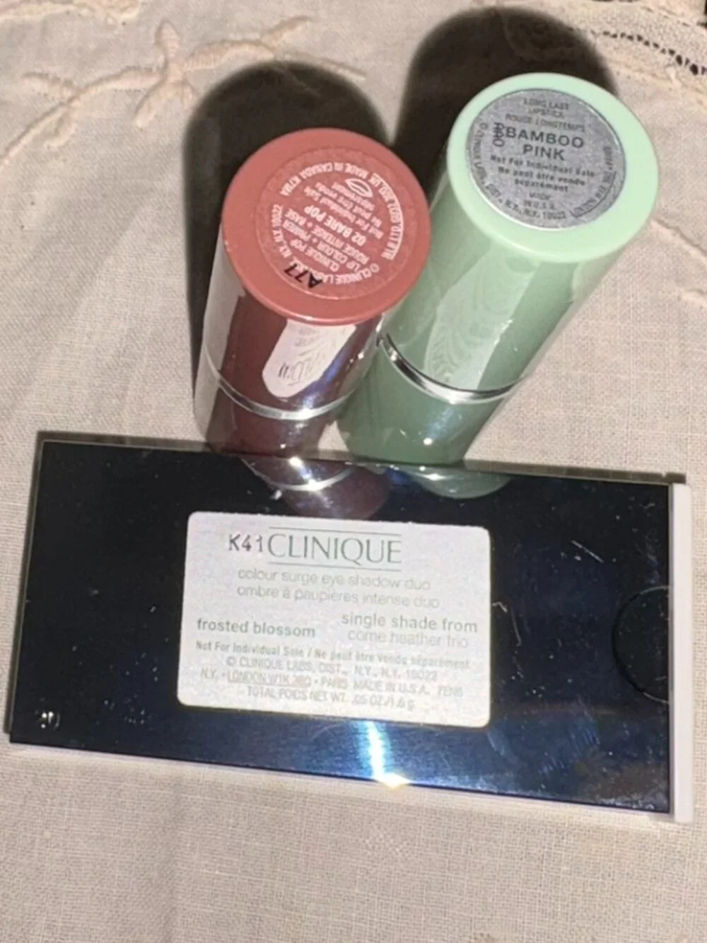 💋 Clinique Lipstick Duo & Eyeshadow Compact